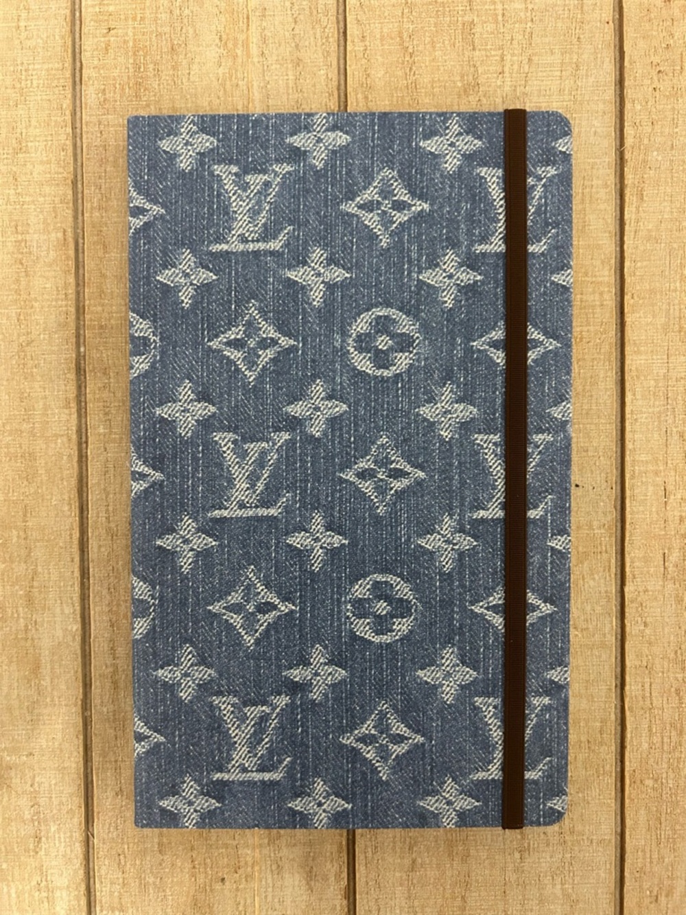 Louis Vuitton Jane Notebook MM Blue Denim Monogram